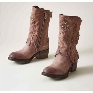 A.S 98 Field and Fed Studded Leather Boots